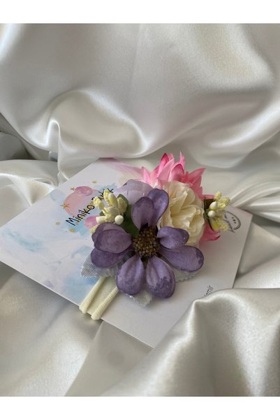 Miniko Butik Baby Girl Floral Headband, Floral Hairpin, Newborn Shooting/Birthday Crown