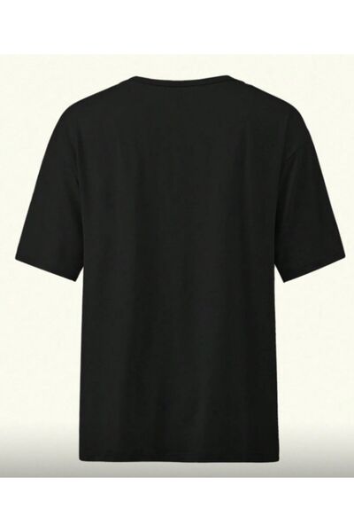 BETİLİNA Siyah Harry Pot Oversize T-Shirt
