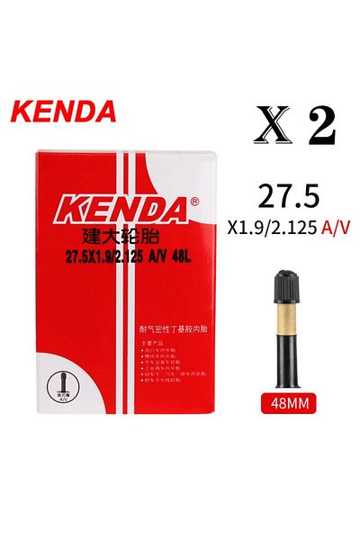 Kenda 27.5x1.9-2.125 AV48L 2PCS KENDA Bicycle Inner Tube 20/26/27.5/29/700c/23C Schrader Presta Butyl Rubb