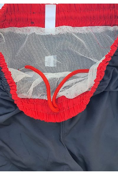makiteks Battal Boy - Μαγιό με σορτς - Διχτυωτό εσωτερικό με 2 τσέπες, λάστιχο μέσης και κορδόνι που δένει
