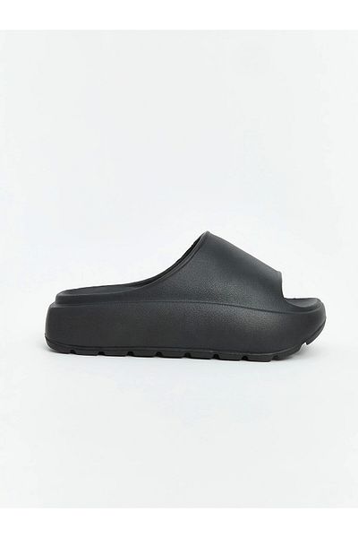 LC Waikiki Lcw Steps Black Thick Soled Women's Slippers