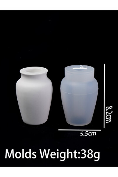 Choice7 قالب سيليكون جديد على شكل مزهرية دائرية بلون الكاكي الداكن، حامل شموع...