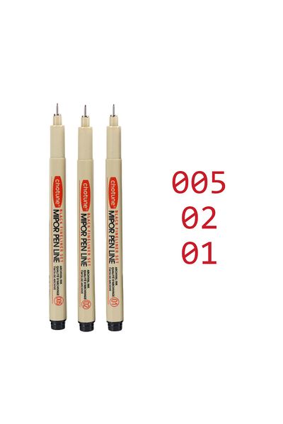 Choice 005.01.02 Art Manga Outlining Pen Pigment Liner Micron Pen Marker set Hook Line Needle Pen for Sketc
