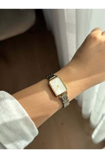 Vola Collection Rectangle Dial Steel Case Two Colors Women's Vintage Wrist Watch - 29