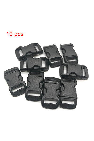 Choice أسود 10 قطع 50 قطعة 10 قطع 3/8 بوصة 10 مم سوار بلاستيكي بإبزيم جانبي م...