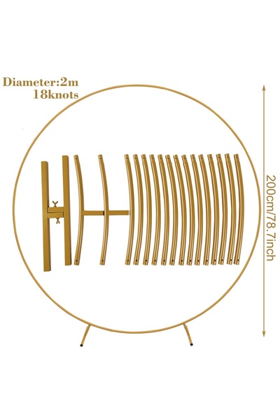 Choice كما في الصورة، حامل إكليل دائري معدني، ديكور حفلات الزفاف، قوس بالون د...