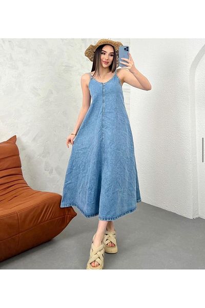 A BUTİK Rochie lungă casual Jean pentru damă