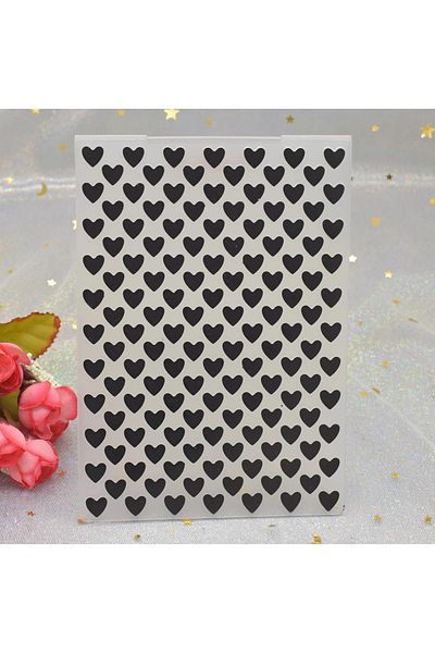 Choice Heart 3D Heart Pattern Embossing Folders for DIY Scrapbooking Paper Card Making Craft Plastic Templ