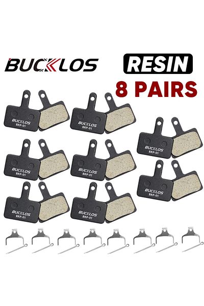 BUCKLOS Resin 8Pairs BUCKLOS Resin Brake Pads 1/2/4/6/8/10PC Bike Hydraulic Disc Pads For SHIMANO MT200 B01S