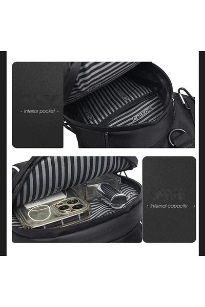 OEM Celi Koel cycling thigh bag, 27 x 8 x 27 cm, Oxford fabric, black
