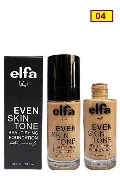 ELFA Long-lasting foundation that evens out skin tone, gives the skin a flawless, radiant finish. 30 ml, Separator 04