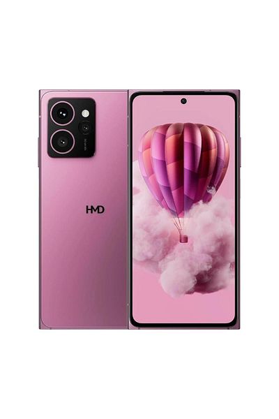 Hmd هاتف سكاي لاين دي إس الذكي، 12 جيجابايت، 256 جيجابايت، وردي، 5G