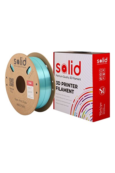 Solid Filament Solid Yeşil Silk PLA Filament 1.75mm - 1Kg