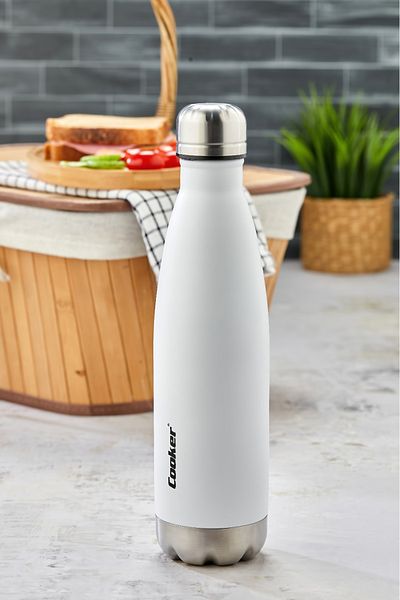 Cooker 500 ml Stainless Steel Double Layer Thermos (Tea Coffee Picnic Camping Outdoor Office Hotel Cafe School)