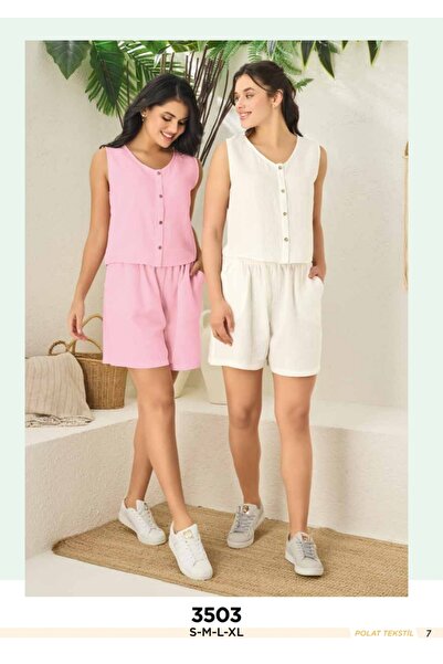 NightLove Muslin Shorts Set