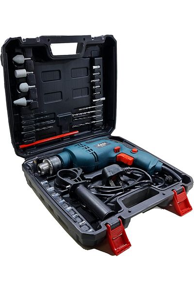 Keen 13mm Electric Drill, Standard Head, with Tool Bag, Accessories, Drilling, Screwing and Tightening, 500W