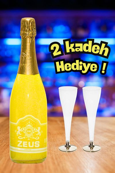 OS ZEUS Bride to Be Drink - Glittery Non-Alcoholic Champagne*