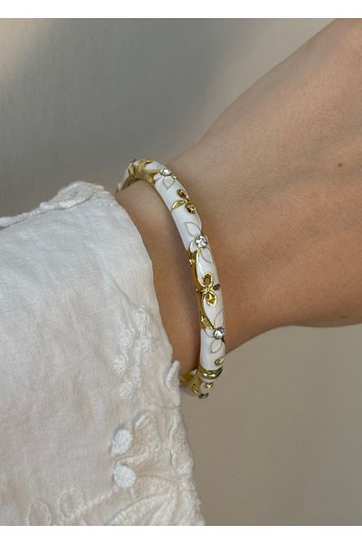 KİLİGİSTANBUL Vintage Minelli Flower Bracelet