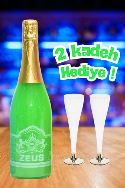OS ZEUS Bride to Be Drink - Glittery Non-Alcoholic Champagne*