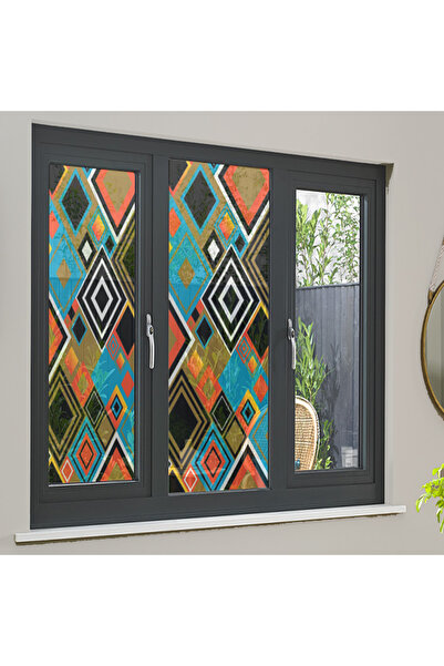 WINK FOL Cam Vitray Folyo, Kendinden Yapışkanlı, Desenli Buzlu Cam Folyo 61x100 cm