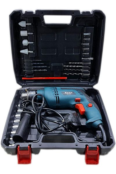 Keen 13mm Electric Drill, Standard Head, with Tool Bag, Accessories, Drilling, Screwing and Tightening, 500W
