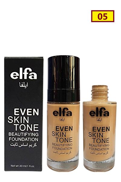 ELFA Long-lasting foundation that evens out skin tone, gives the skin a dreamy and radiant touch, 30 ml, Separator 05