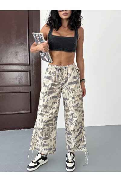 Arox Kargo Kamuflaj Paraşüt Pantolon