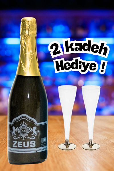 OS ZEUS Bride to Be Drink - Glittery Non-Alcoholic Champagne*