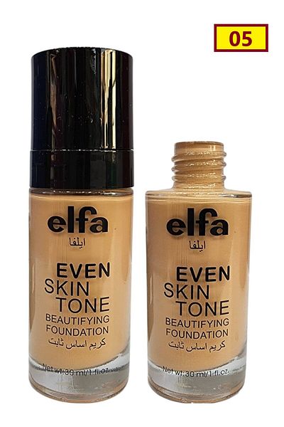 ELFA Long-lasting foundation that evens out skin tone, gives the skin a dreamy and radiant touch, 30 ml, Separator 05