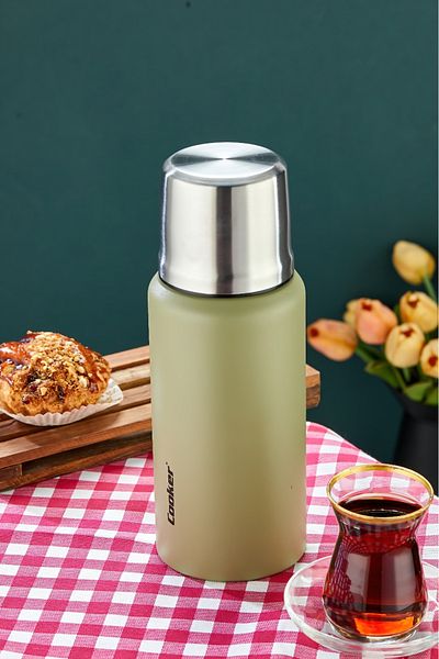 Cooker 750 ml Stainless Steel Double Layer Thermos - 24 Hours Hot, 48 Hours Cold (Picnic, Office, Travel) Thermos.