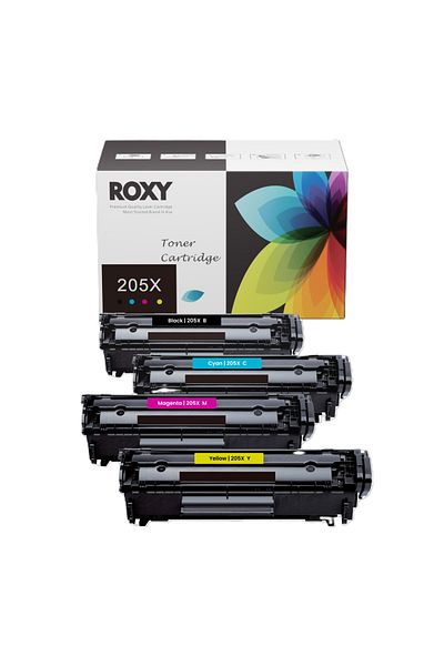 Roxy Hp 205x More Print Capacity Compatible Printer Toner For Hp Color Laserjet M154 M180 M181 – Bcmy