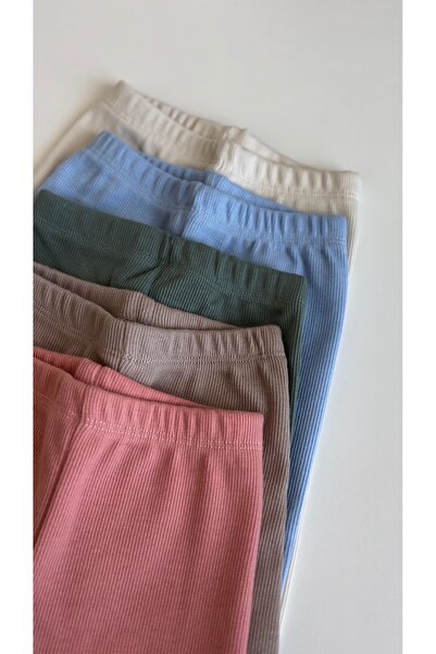 Pinklime Jr. Bebek Kaşkorse Esnek Günlük Tayt-Ekru