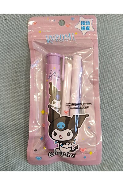 ada çanta kırtasiye Guma de șters cu role automată cu apăsare, cu figurină Ku...