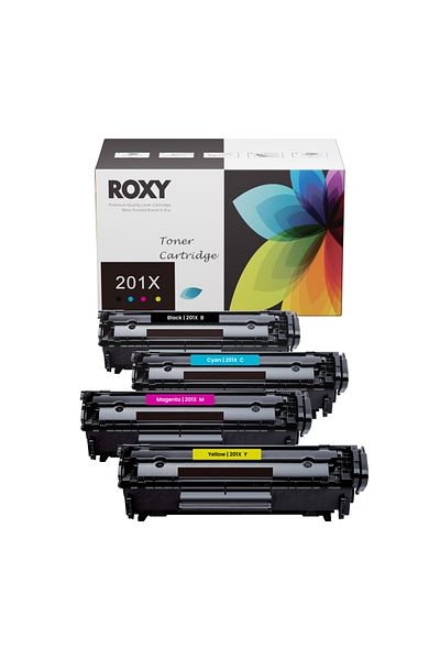 Roxy Hp 201x/a Compatible Printer Toner Set High Yield For Hp M252 M277 – Bcmy