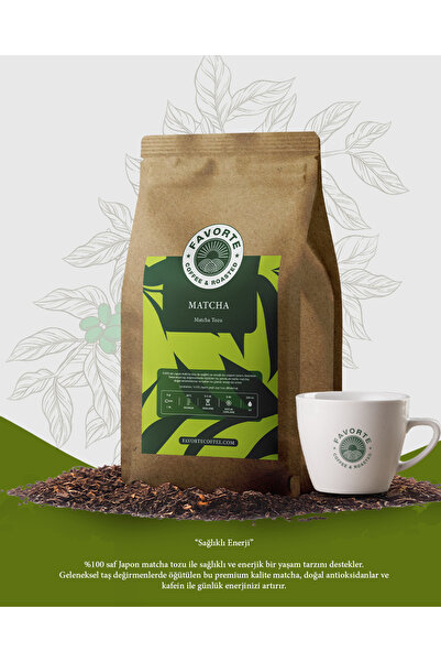 FAVORTE COFFEE & ROASTED 250gr Orijinal Matcha Çay Tozu | Favorte 250gr Maça ...