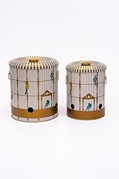 NETWORK ART Evle-Metal Potato Onion Bucket - Crisper - Potato Onion Basket, Bird Cage (Bird Cage)