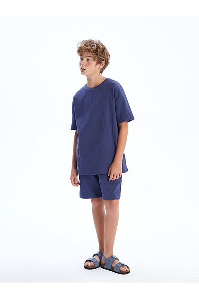 LC Waikiki Gray Boy's Shorts with Elastic Waist