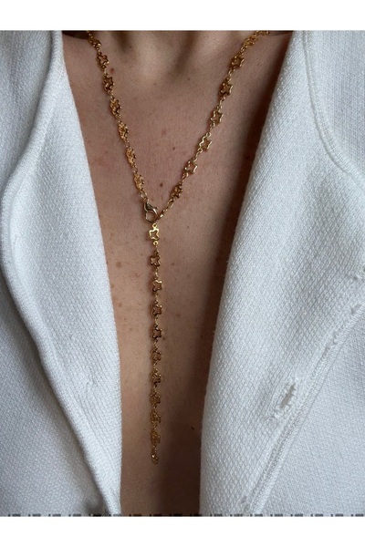 Rossetto Atelier قلادة على شكل فراشة ذهبية