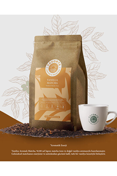 FAVORTE COFFEE & ROASTED 250gr Orijinal Vanilla Matcha Çay Tozu | Favorte 250...
