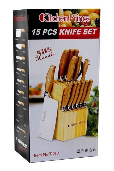 Kitchen Prince 15-Piece Kitchen Knife Set