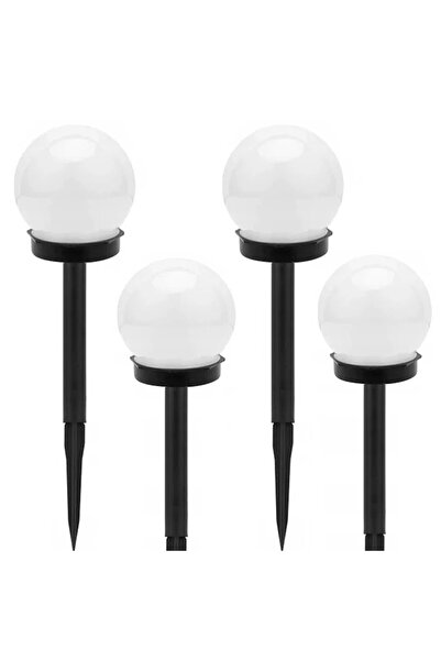 OEM Set 4 Lampi Solare, pentru Gradina, Culoare Alba, IP65, Inaltime 30cm