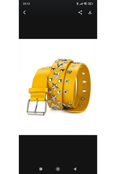 targay Pyramid Studded Belt Gothic Punk Metallica Style Belt