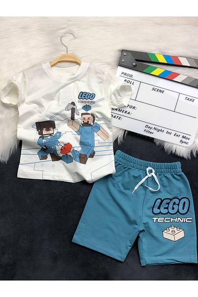 KGN GİYİM BOY'S SUMMER BOTTOM TOP SET