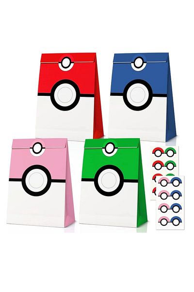 OEM Set of 56 pieces, 24 bags and 32 gift stickers, 15 x 8 x 19 cm, paper, multicolor