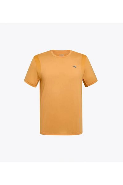 Diadora Ανδρικό κίτρινο μπλουζάκι Tech Run Crew Co - 102.180282-40076