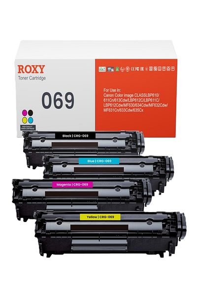 Roxy Canon 069/069h Compatible Toner Set For Canon Mf751 Mf752 Mf753 Lbp673 Lbp674 – Bcmy