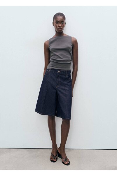 MANGO Woman Düz pamuklu askılı top