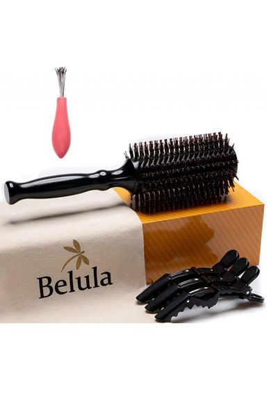 OEM 5-piece set, hairbrush, 3 clips and brush cleaning tool Belula, 25.9 x 8.9 x 6.1 cm