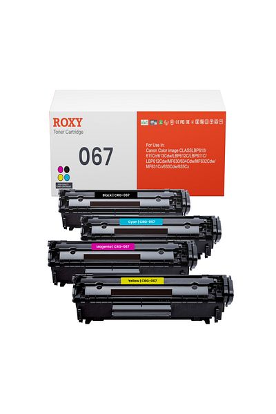 Roxy Canon 067/067h Compatible Toner Set For Canon Mf651 Mf655 Mf657 Lbp631 Lbp633 – Bcmy