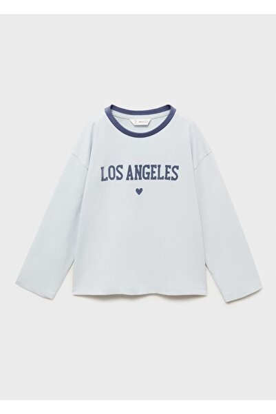 MANGO Baby Kayık desenli pamuklu tişört